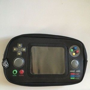 Game Over Pouch Pen + Gear Pencil Pouch Overnight Kids Or Toiletry Bag